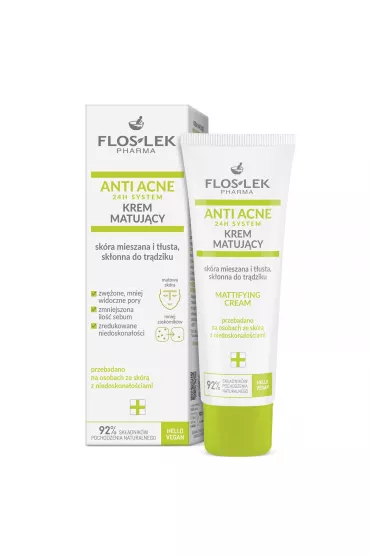 Floslek Anti-Acne 24H System krem matuj�cy do twarzy 50 ml