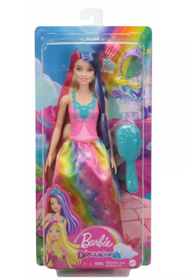 Barbie Fantazja Dugie wosy Lalka GTF38 Mattel