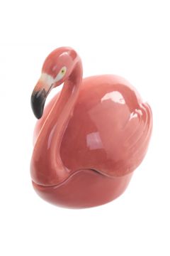 Szkatuka na biuteri z flamingiem