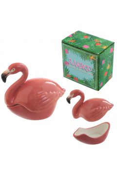 Szkatuka na biuteri z flamingiem