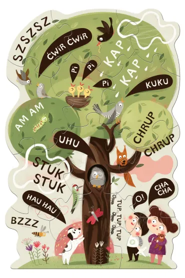 Puzzle 12 el. Pucio. Co s�ycha�? Nasza Ksi�garnia - Marta Galewska-Kustra