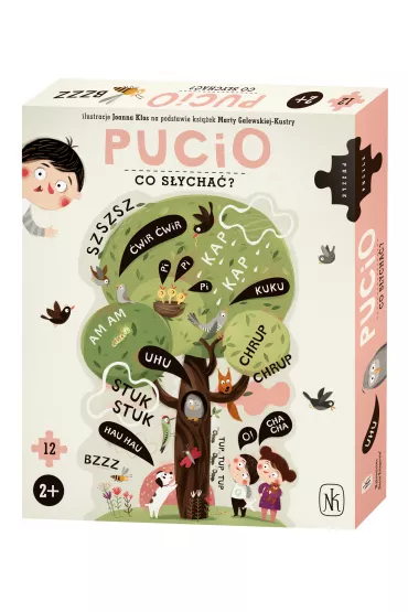 Puzzle 12 el. Pucio. Co sycha? Nasza Ksigarnia - Marta Galewska-Kustra