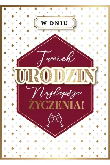 Armin Style KARNET URODZINY B6 Z KOP AS GM-1224 FOL