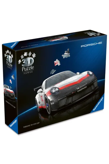 Puzzle Iconics 108 el. 3D Porsche 911 GT3 Cup Ravensburger