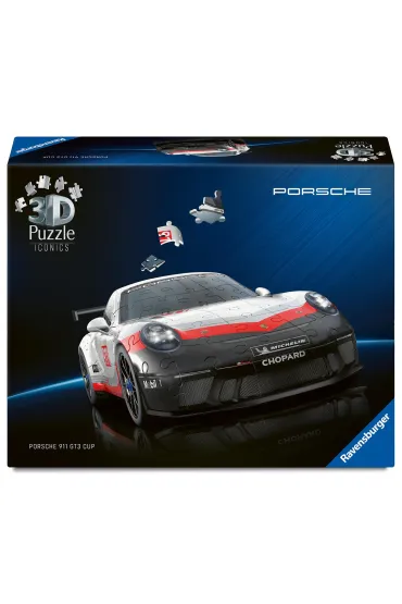 Puzzle Iconics 108 el. 3D Porsche 911 GT3 Cup Ravensburger