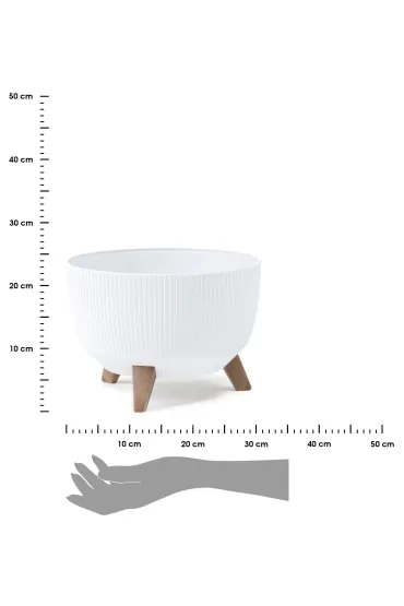 HowHomely Donica Rosa linea ECO recykling bia�a