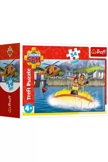 Puzzle mini 54 el. Stra�ak Sam w gotowo�ci 4 Trefl