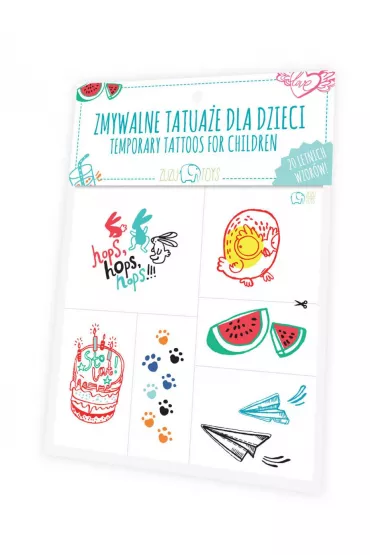 Zmywalne tatua�e dla dzieci - Letnie wzory Zuzu Toys - Ola Cie�lak