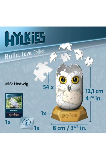 Puzzle 54 el. 3D Hylkies: Hedwig Ravensburger