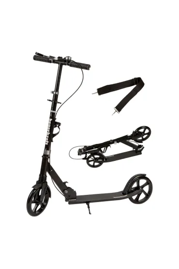 Hulajnoga miejska dla dzieci i m�odzie�y sk�adana regulacja wysoko�ci 95-105 cm ko�a 200 mm uchwyt na bidon Bauerkraft