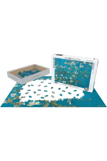 Puzzle 1000 el. Kwiat migda�owy Van Gogh Eurographics