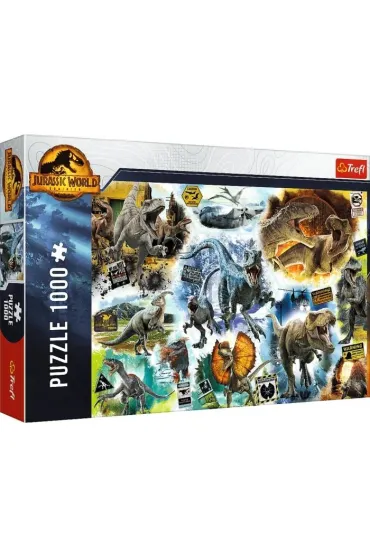 Puzzle 1000 el. Na tropie dinozaur�w Trefl