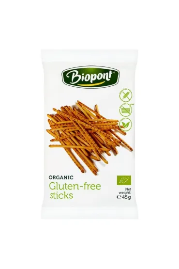 Biopont Paluszki lekko solone bezglutenowe Zestaw 2 x 45 g Bio