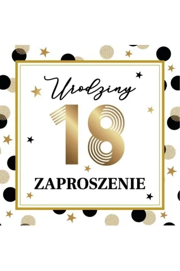 Armin Style Zaproszenie Urodziny 10 szt.