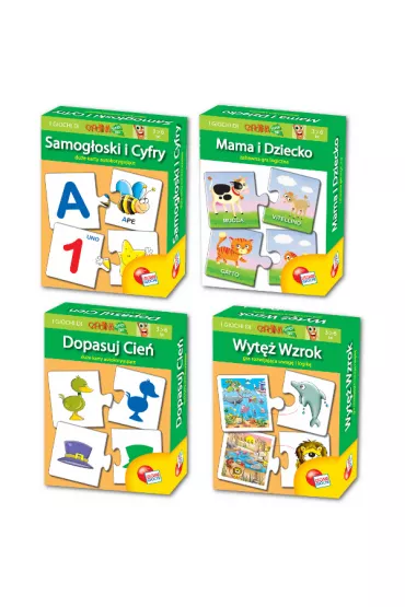 Puzzle Carotina soft touch samogloski, mama i dziecko dopasuj i wyt� wzrok * Lisciani