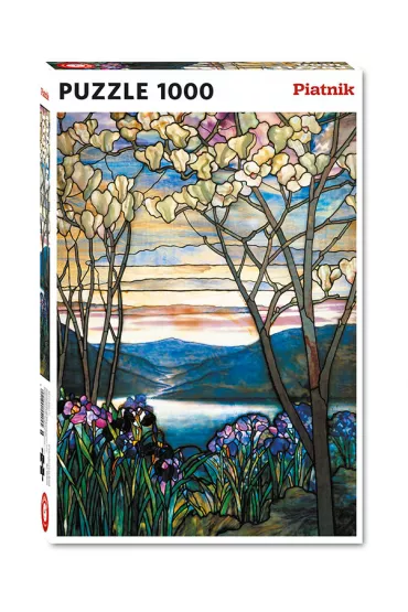 Puzzle 1000 el. Tiffany Magnolie i Irysy Piatnik