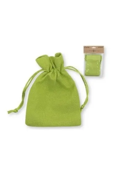 Penword Woreczki jutowe zielone 10x15cm