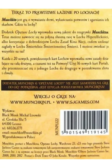 Munchkin 6. Op�tane Lochy Black Monk