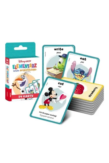DISNEY UCZY MIX.  Elementarz j�zyka angielskiego. Karty