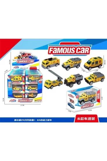 Auto metalowe MIX Merkpol