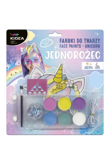 Derform Farby do twarzy Jednoro�ec 6 szt.