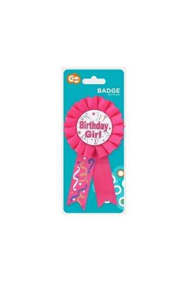Godan Kotylion Birthday Girl r�owy