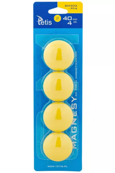Tetis Magnesy do tablic g�adkie ��te 40mm/4