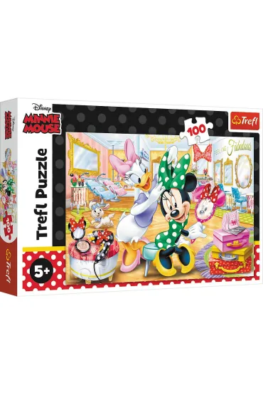 Puzzle 100 el. Minnie w salonie kosmetycznym Trefl