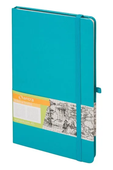 Antra Notes A5 Romantyzm Turkusowy kratka 160 kartek