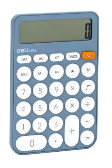 Kalkulator M124 12-pozycyjny niebieski DELI