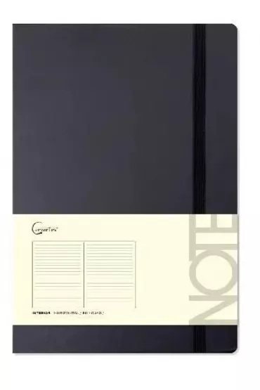 Cervantes Notatnik A5 96 stron na gumk� czarny