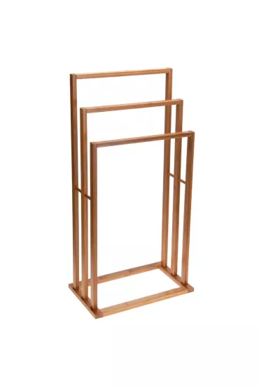 Bathroom Solutions Bambusowy stojak na r�czniki br�zowy