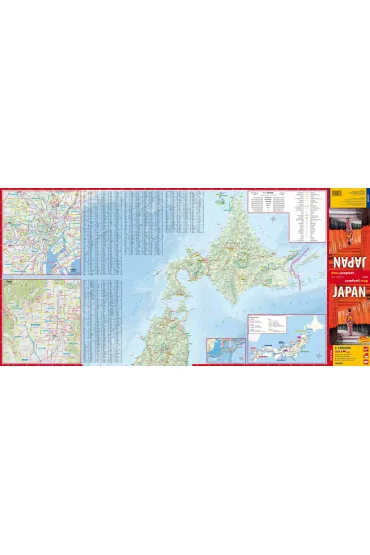 Japonia (Japan) laminowana mapa samochodowo-turystyczna 1:1 400 000