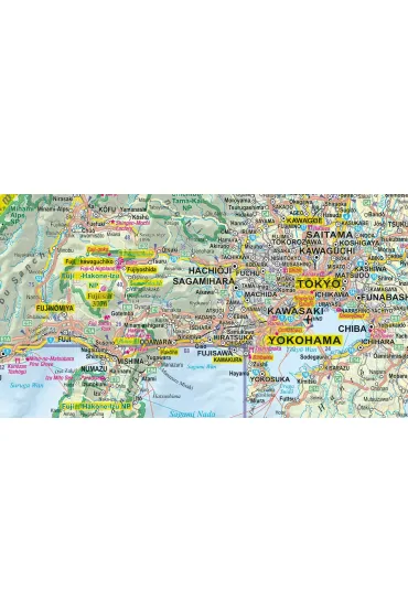 Japonia (Japan) laminowana mapa samochodowo-turystyczna 1:1 400 000