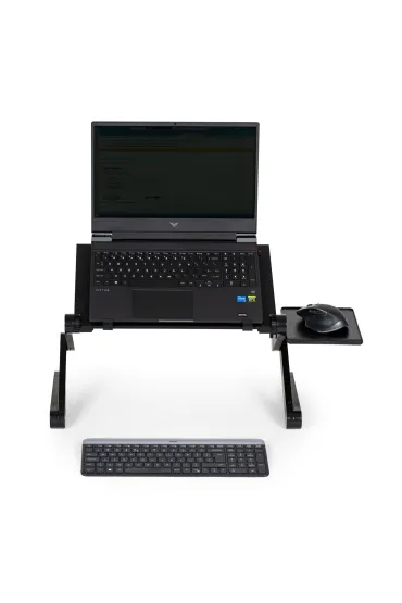 Modernhome Podstawka stolik stojak pod laptop aluminiowy sk�adany z regulacj� 2 blaty