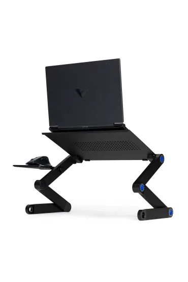 Modernhome Podstawka stolik stojak pod laptop aluminiowy sk�adany z regulacj� 2 blaty