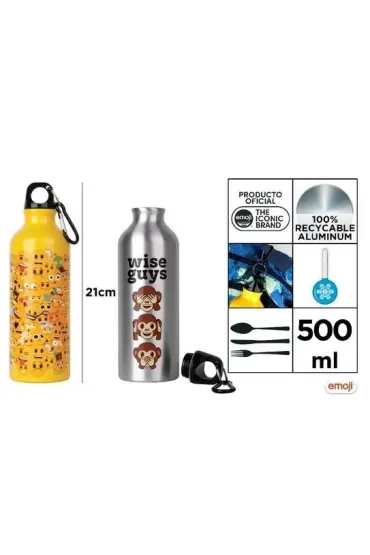 Mp Main Paper Butelka metalowa Emoji 500ml