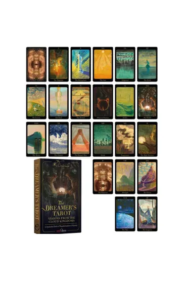 Tarot Marzyciela M. K. �iurlionisa, karty do wr�enia z pe�nym przewodnikiem w 7 j�zykach