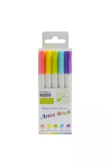 Marvy Flamastry kolorowe Artist Brush Natural 5 kolor�w