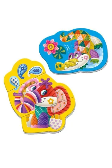 Mi�kkie magnetyczne puzzle S�o� i Krokodyl Roter Kafer