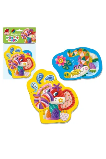 Mi�kkie magnetyczne puzzle S�o� i Krokodyl Roter Kafer