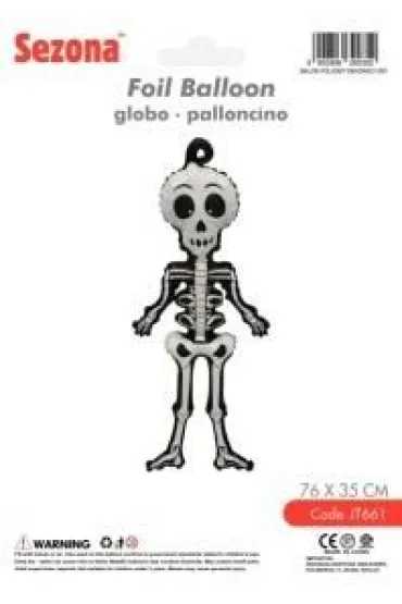 Balon Halloween Szkielet 76x35cm