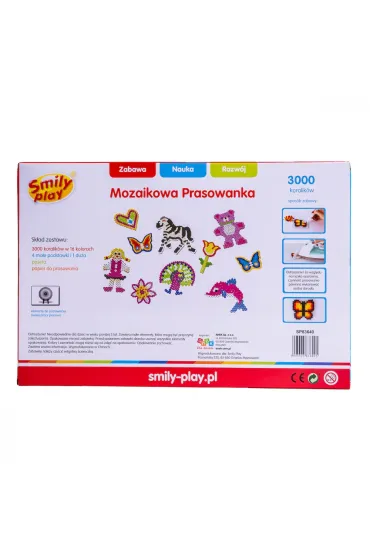 Koraliki do zgrzewania 3000el 39x27x4 mix wzor�w SMILY PLAY SP83640