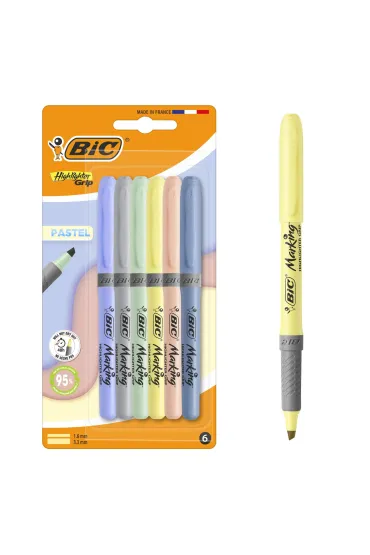 Zakre�lacze 6 kolor�w pastelowe BIC 302803