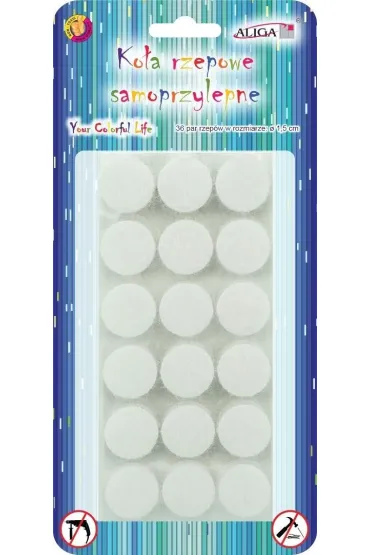 Aliga Ko�a rzepowe samoprzylepne rzepy 1,5cm 36 par