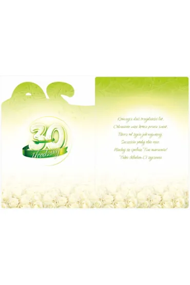 Art Nuvo Karnet 30 urodziny CC01