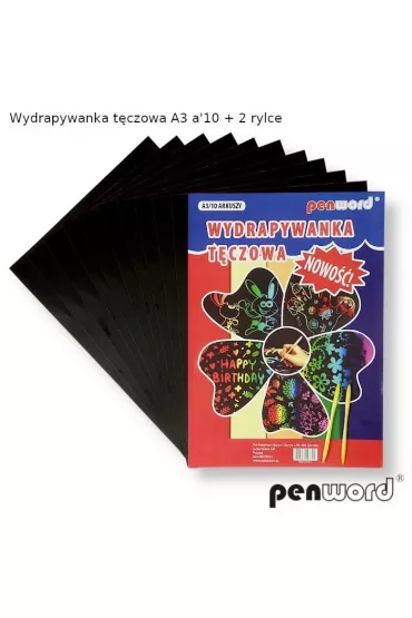Polsirhurt Wydrapywanka t�czowa A3 + 2 rylce 10 arkuszy