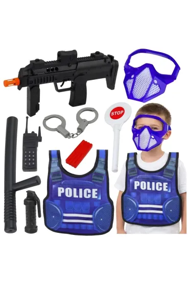 LeanToys Zestaw policyjny + akcesoria
