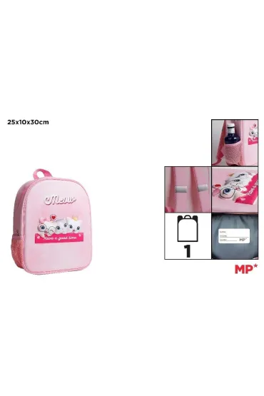 Mp Main Paper Plecak jednokomorowy Kotki r�owy 25x10x30cm