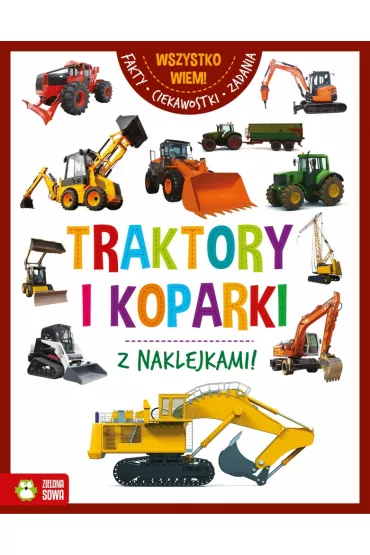 Traktory i koparki. Z naklejkami
